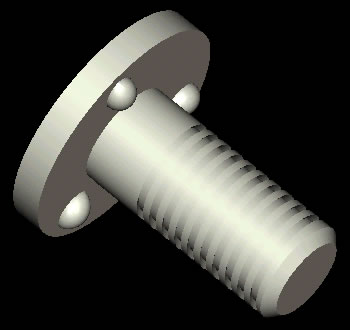 Cold-formed flanged pin, featured part